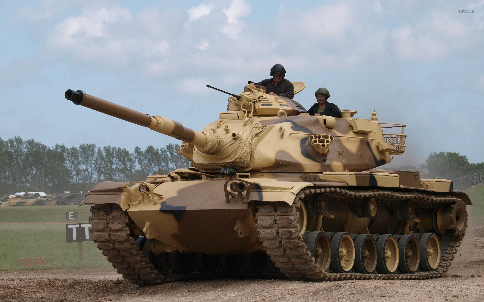 Soldiers In A M48 Patton Tank Wallpaper Photography