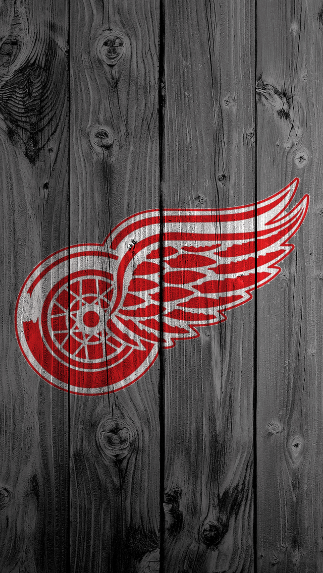 Red Wings Phone Wallpaper My iPhone HD Wood