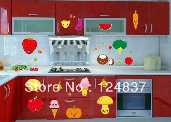 Fruit Home Decor Removable Wall Decals Stickers Wallpaper