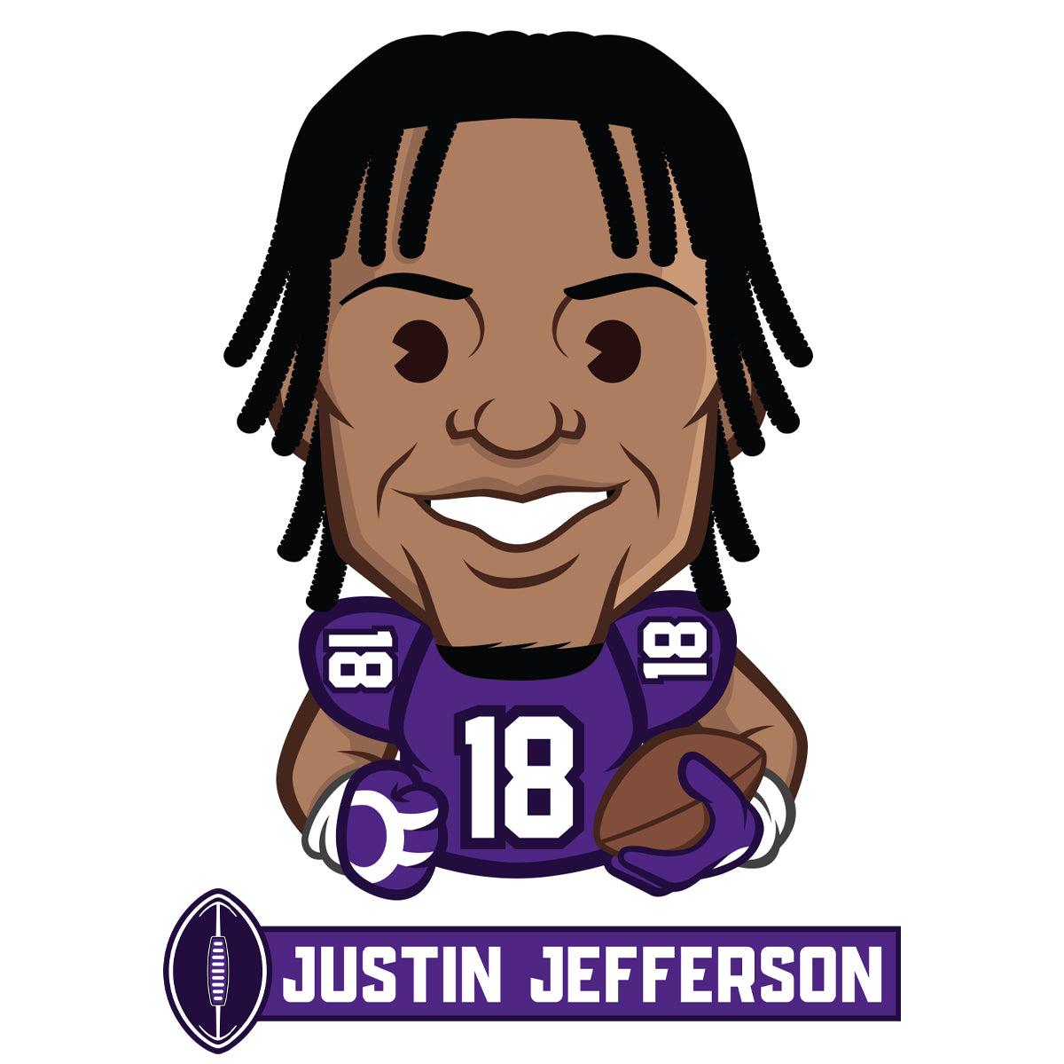 Minnesota Vikings Justin Jefferson Emoji Officially Licensed