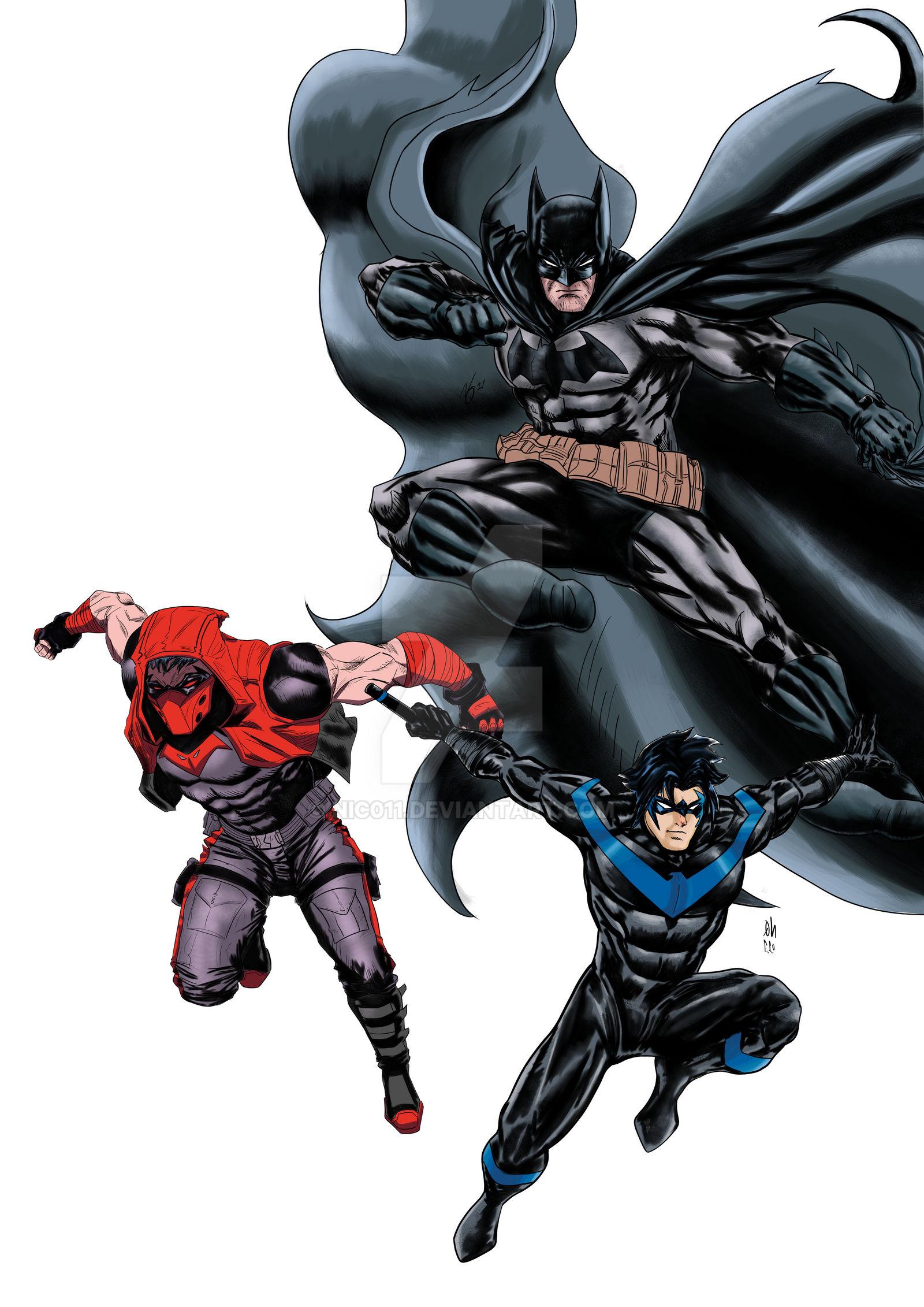 Batman Nightwing And Redhood By Nic011