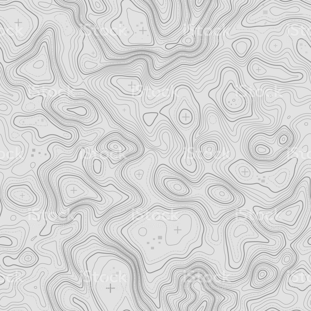 Seamless Pattern Topographic Map Background With Space For Copy