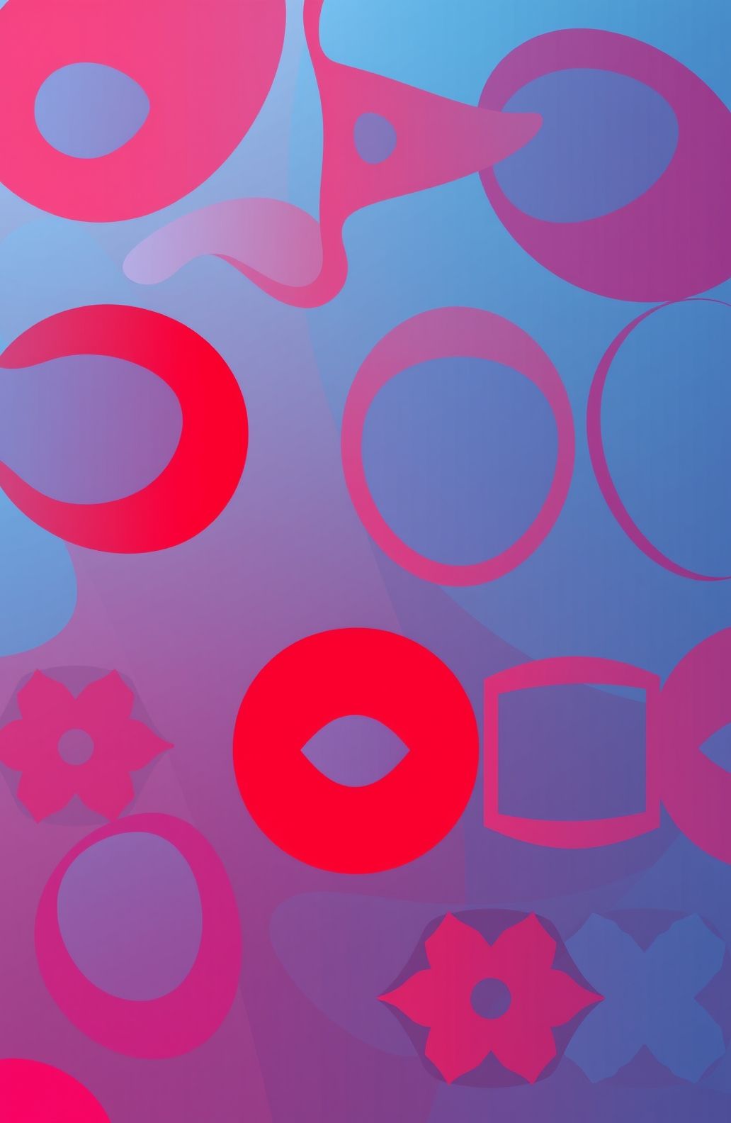 Red And Blue Wallpaper