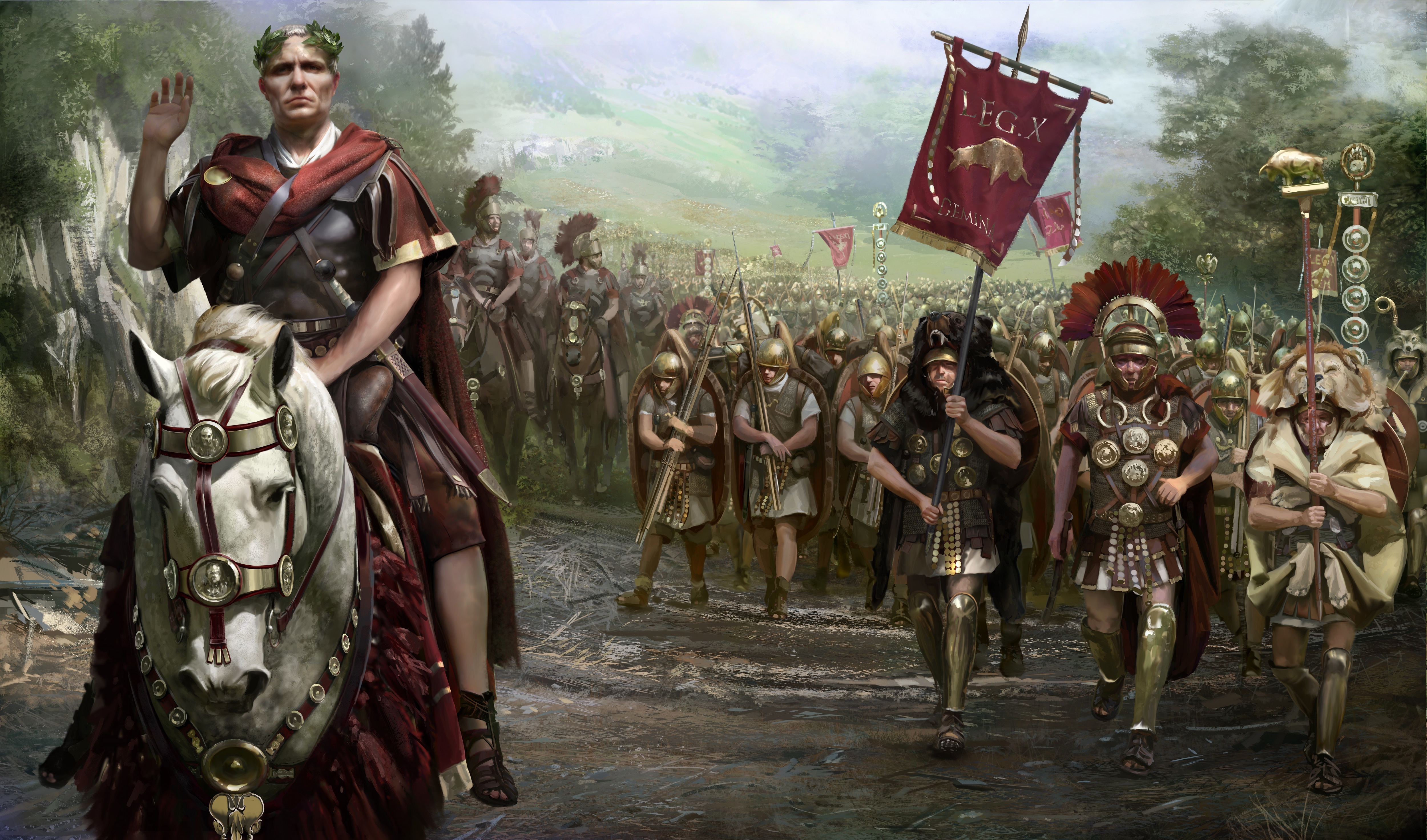 Rome Barbarian Background Wallpaper
