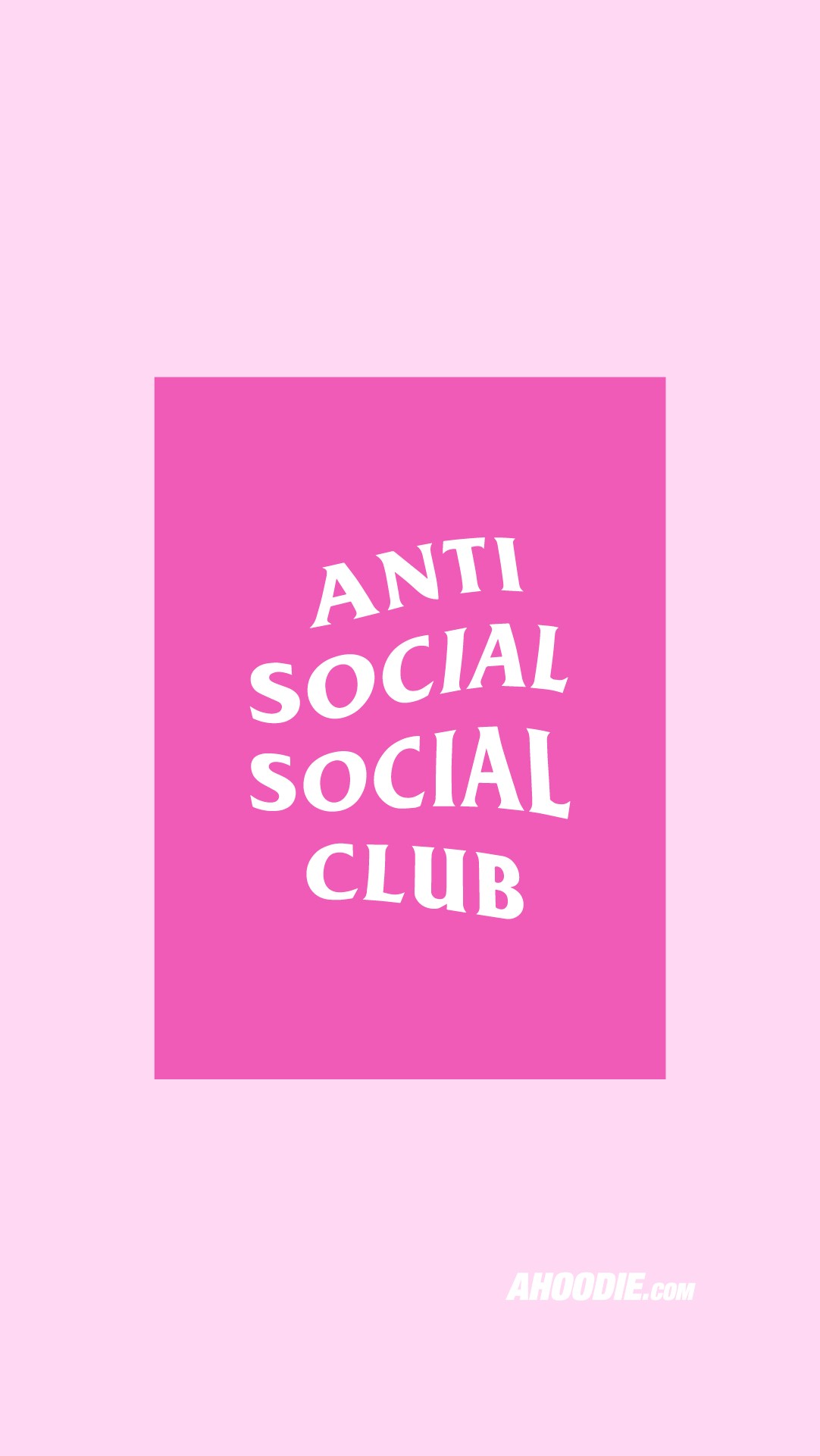 Ahoodie Anti Social Club Pink Wallpaper