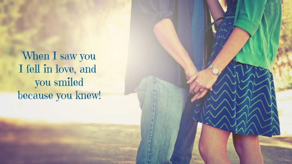 Cute Couple HD Wallpaper With Quotes New Love Amp Romantic