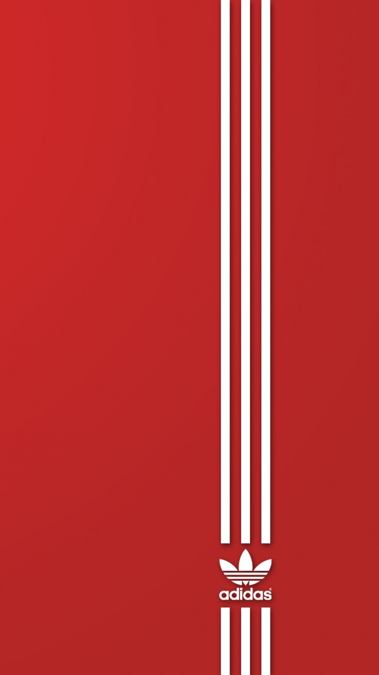 Wallpaper Brand Adidas Red White