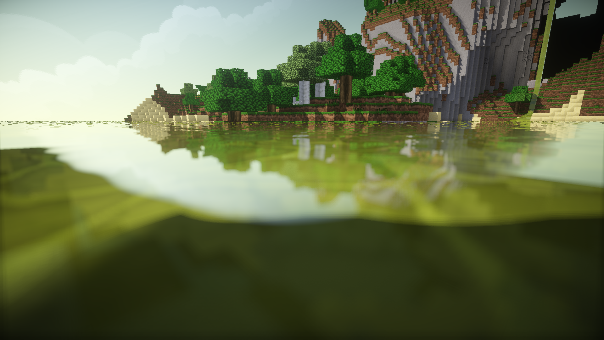 Minecraft World Wallpaper Hintergr Nde Id