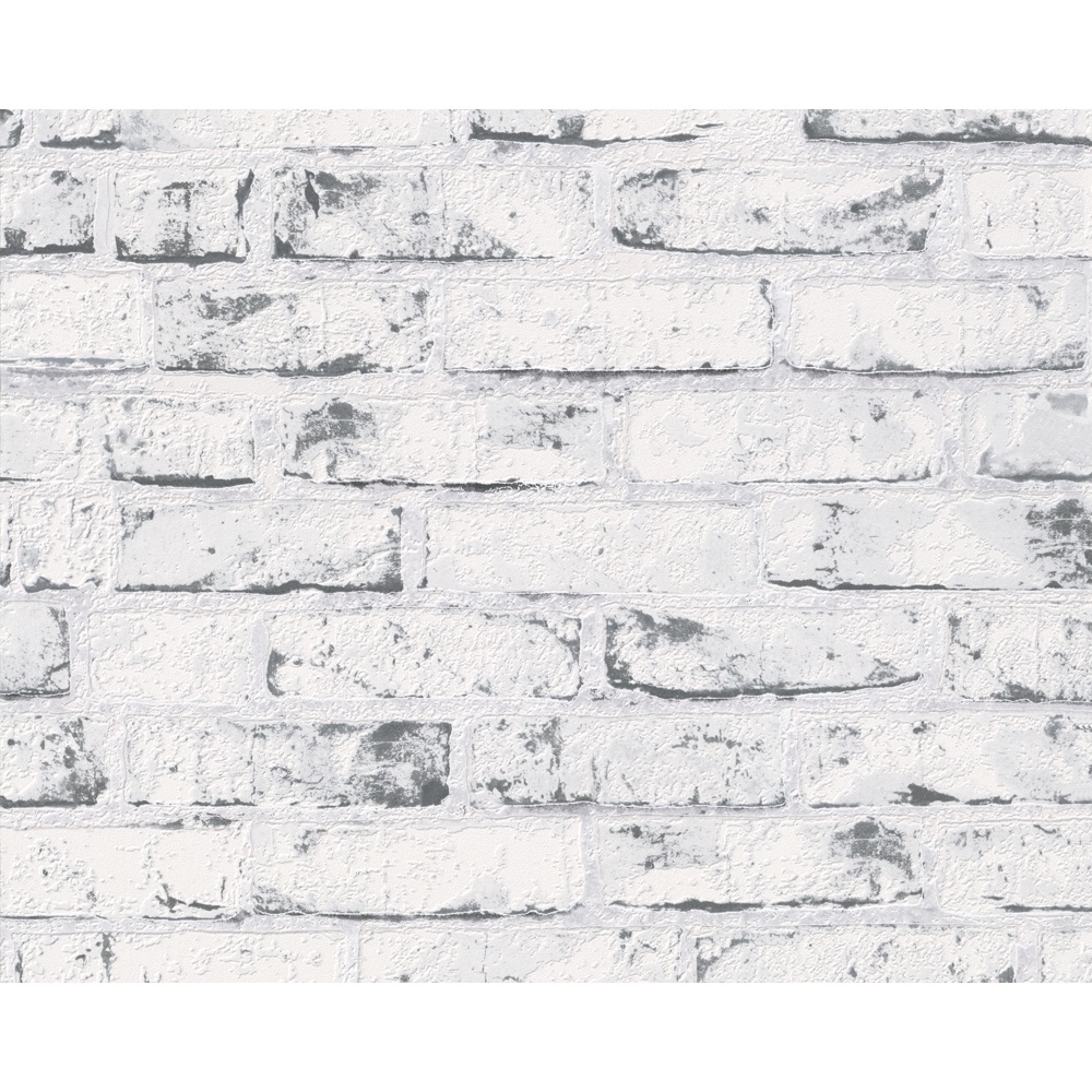 White Brick Wall Texture Effect Wallpaper