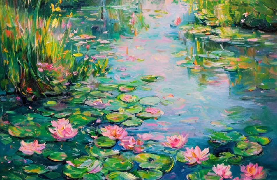 Monet Water Lilies Wallpaper