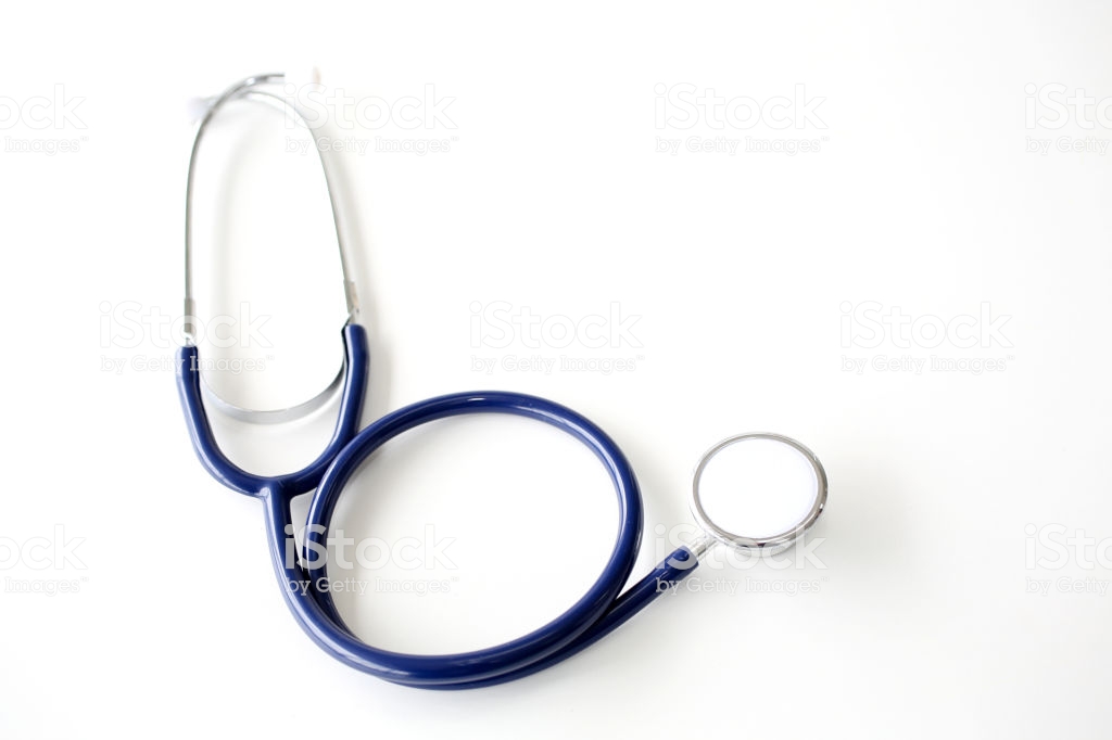 Stethoscope On White Background Doctor A