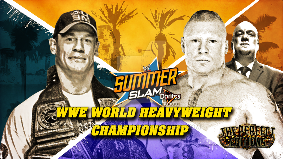 Summerslam John Cena V S Brock Lesnar By Gonzaloctf On