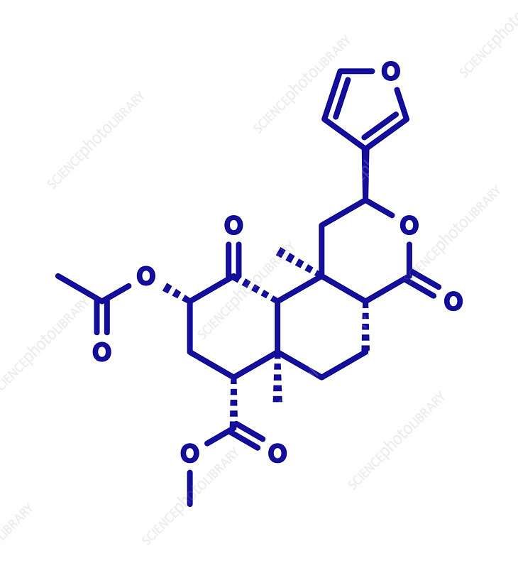 Salvinorin A Entheogen Molecule Stock Image C045