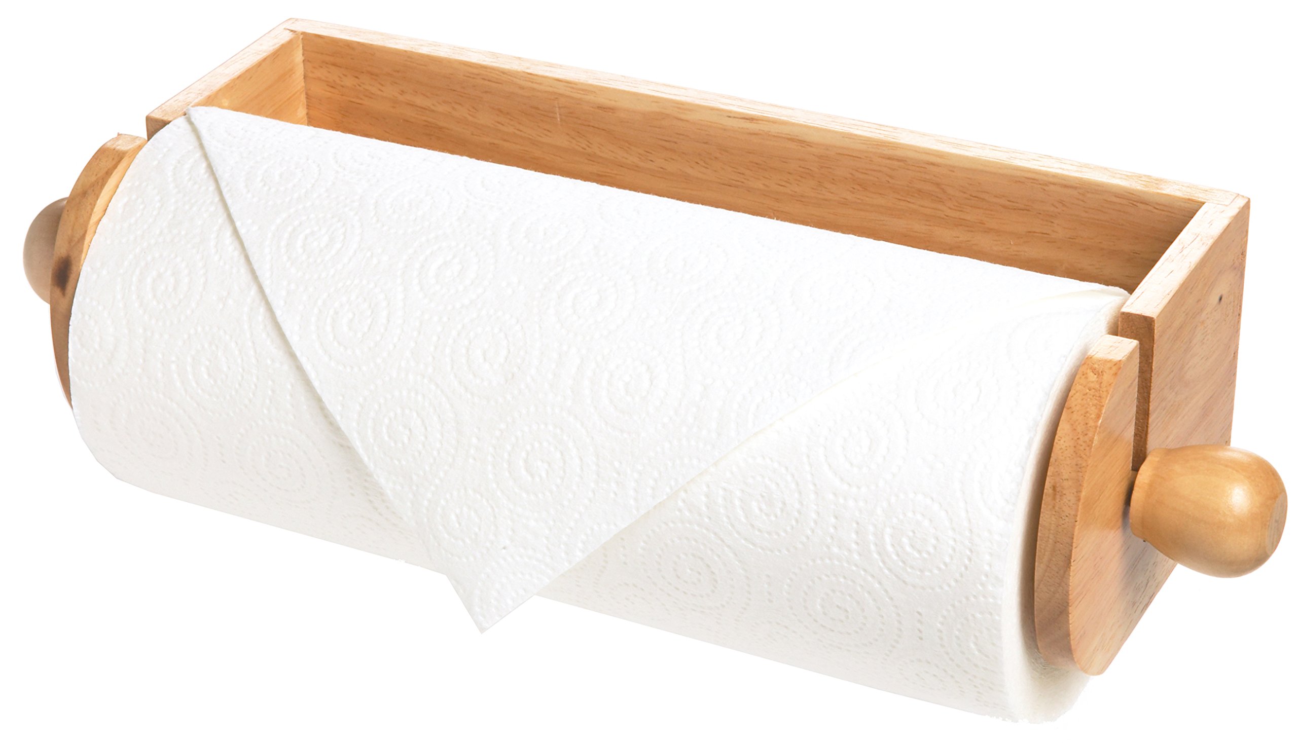  Wall Paper Towel Holder Wooden 4090 Fits Standard Size Kitchen Rolls