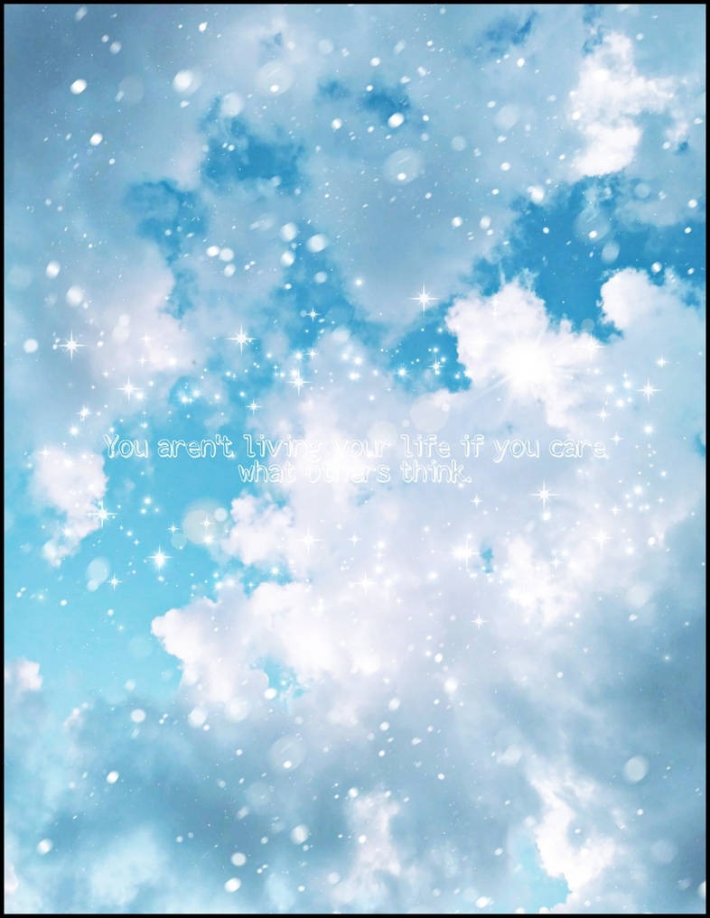 Aesthetic Cloud Quote Wallpaper By Spongegar15