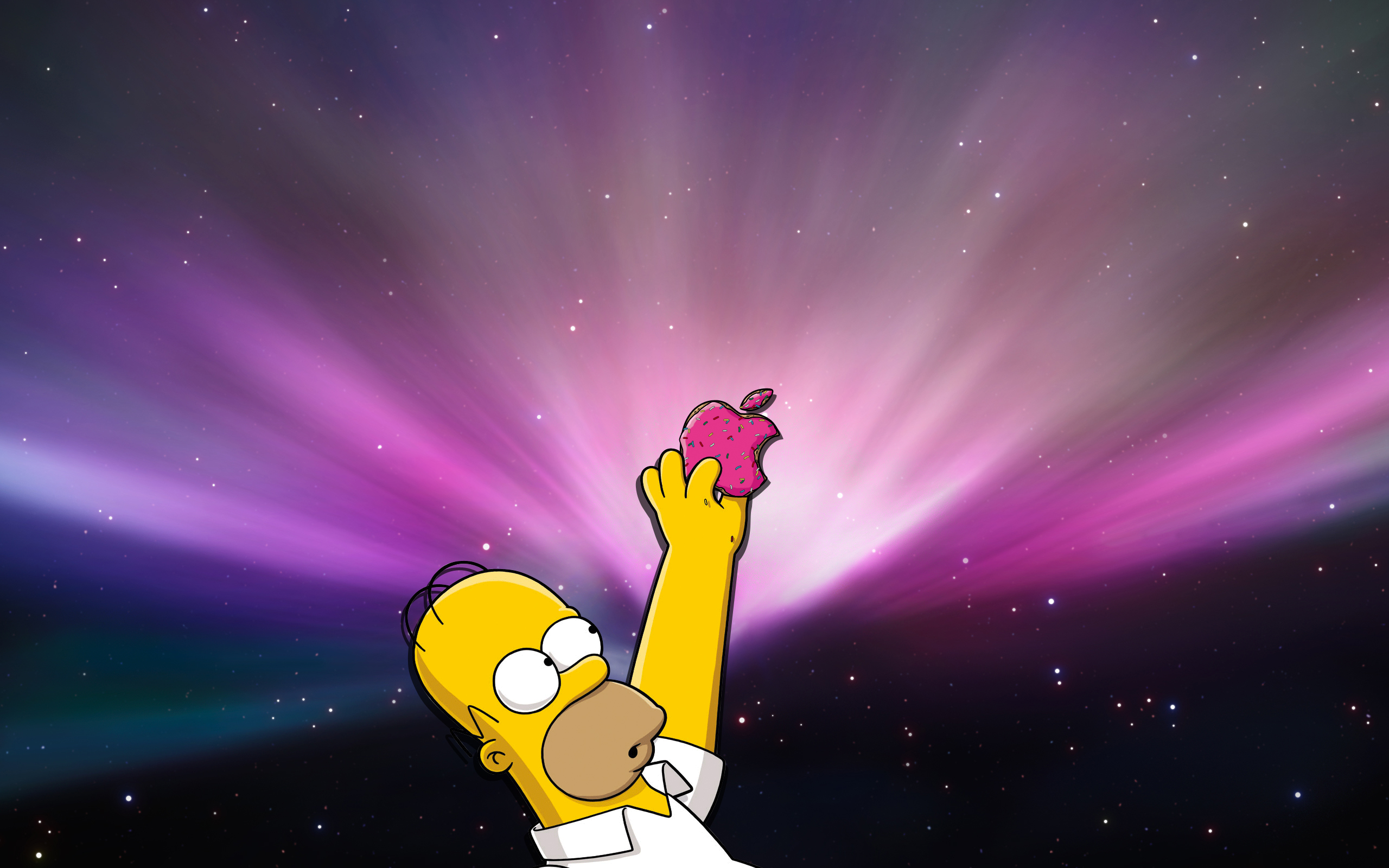 Homer Simpsons Apple HD Wallpaper Solosfondi
