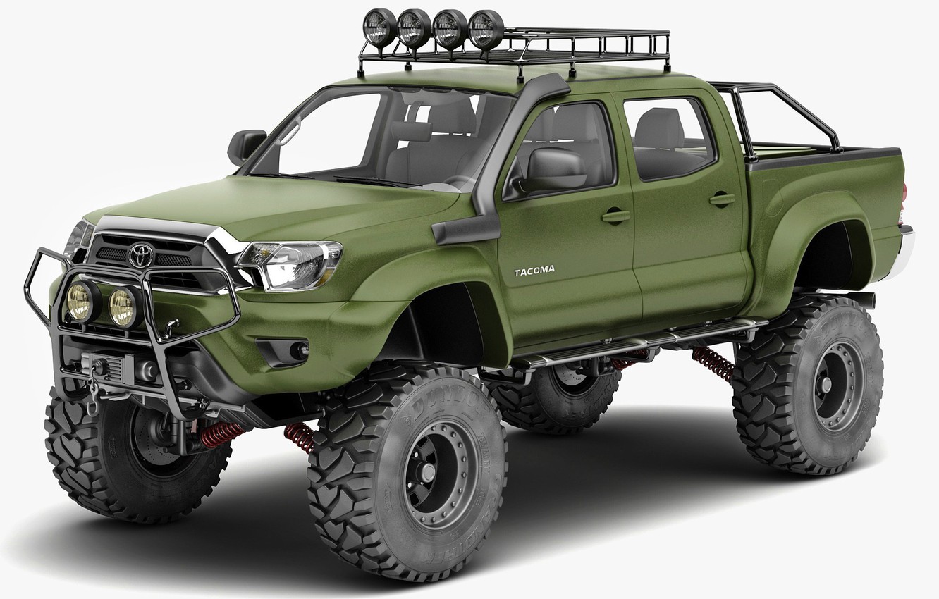 Wallpaper Green Special Edition Pickup Toyota Taa