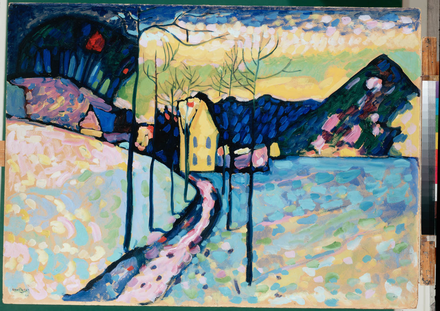 Landscape A Expressionist Wassily Kandinsky Art Wallpaper Picture