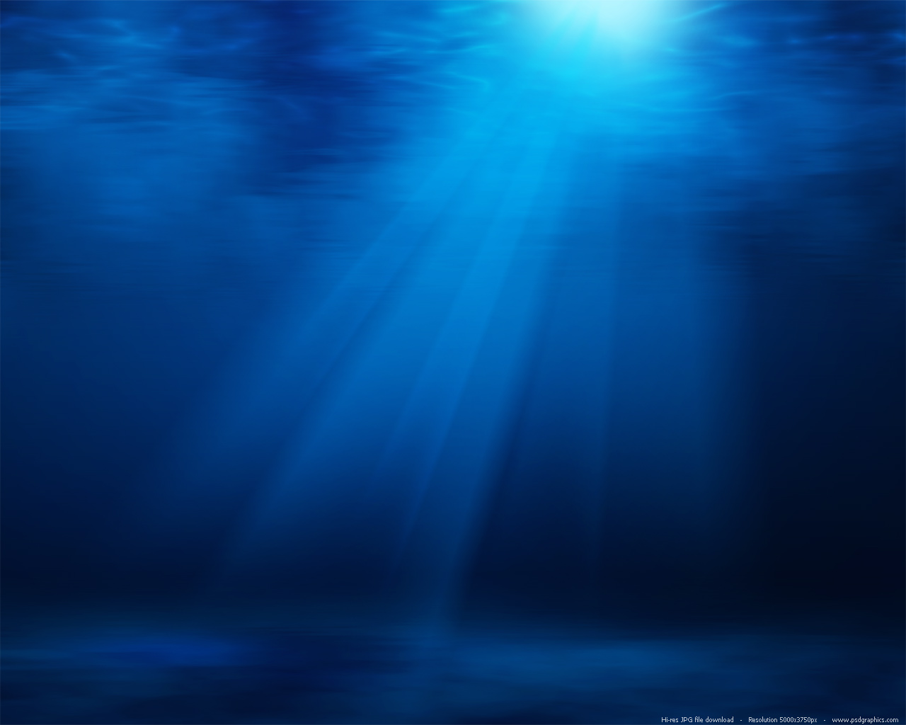 Blue Underwater With Sun Rays Background Psdgraphics