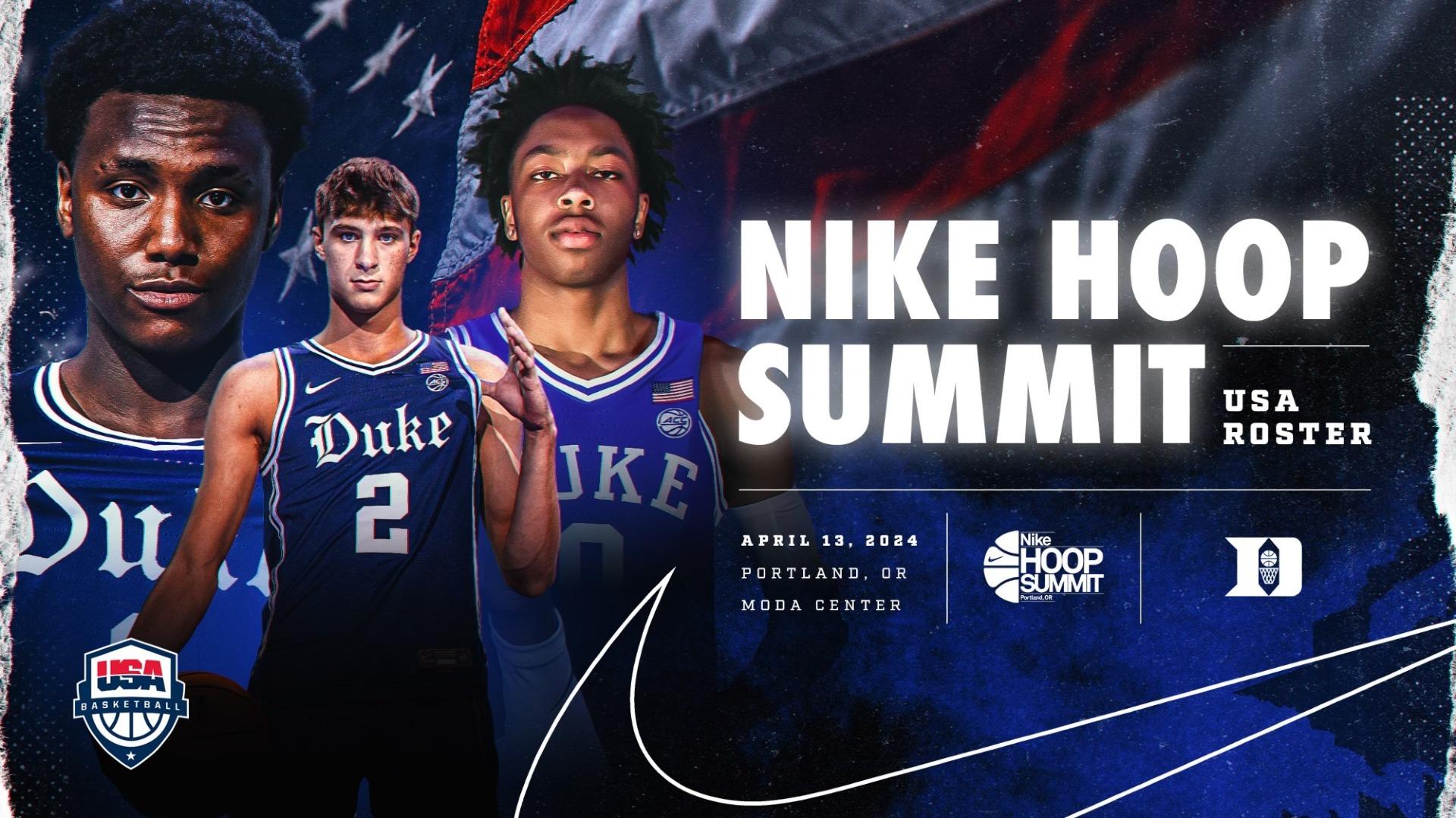 Three Future Blue Devils Selected To Nike Hoop Summit Duke