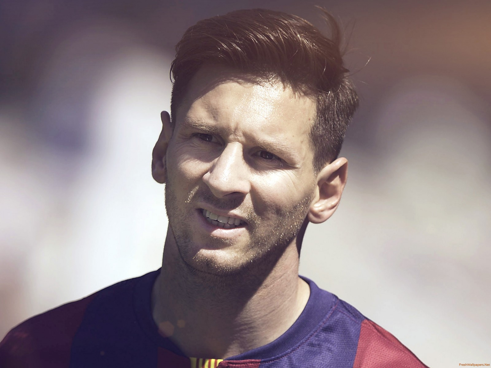 Lionel Messi 2015 Barca Hair Style 4K wallpapers Freshwallpapers