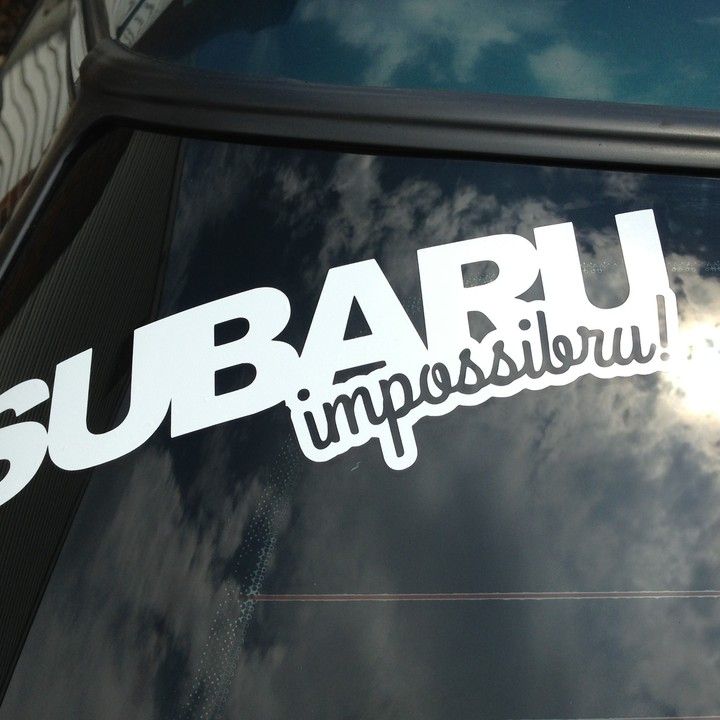 Subaru Impossibru Decals Marketing