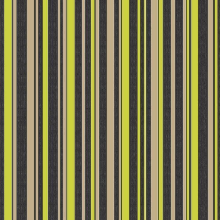 About Fine Decor Tulipa Black Gold Lime Striped Wallpaper Fd30556