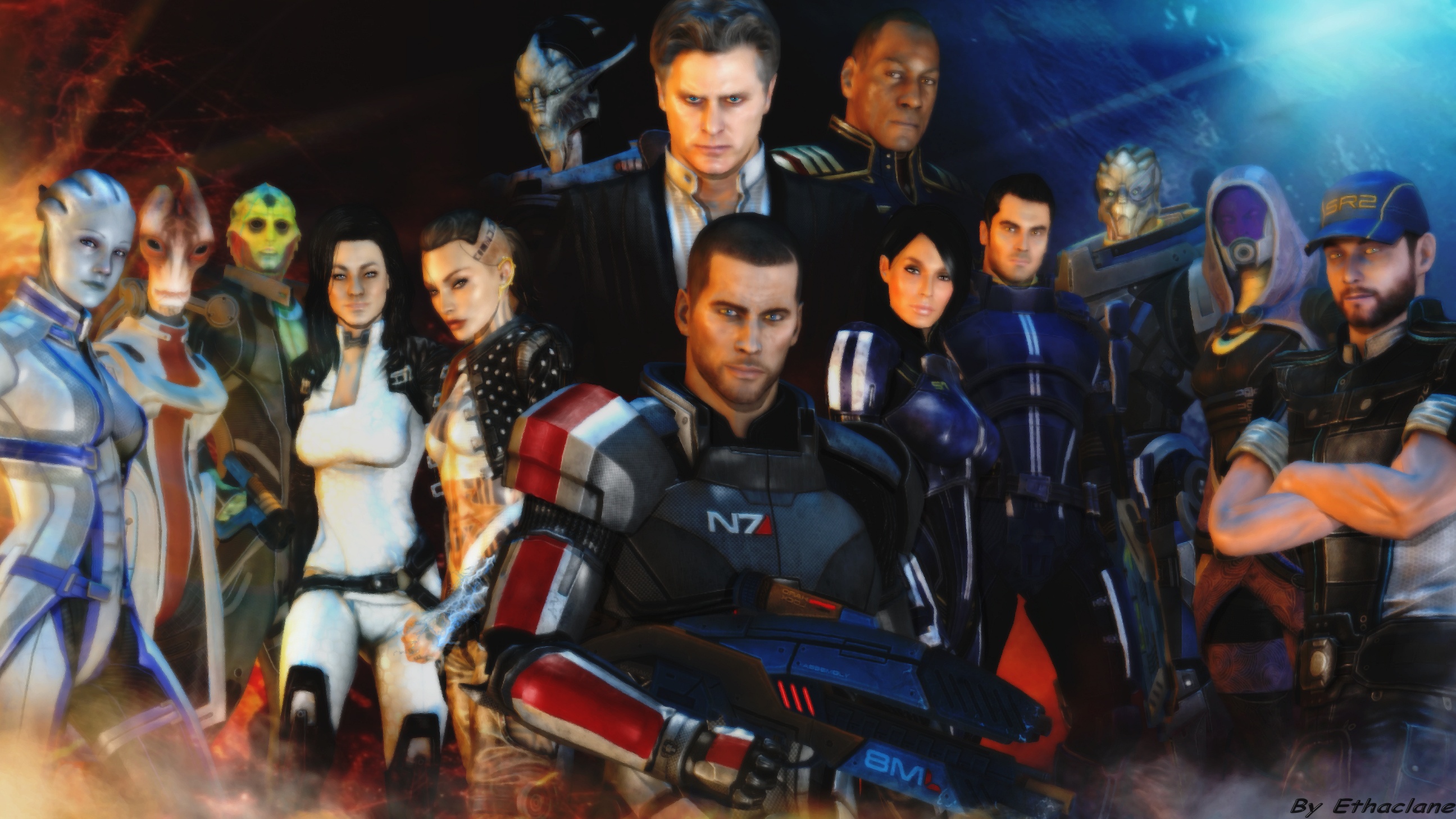 Mass Effect Wallpaper By Ethae Fan Art Games