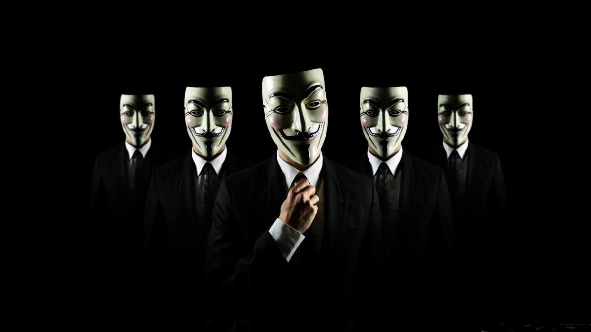 Cool Desktop Wallpaper With Anonymous Mask HD For