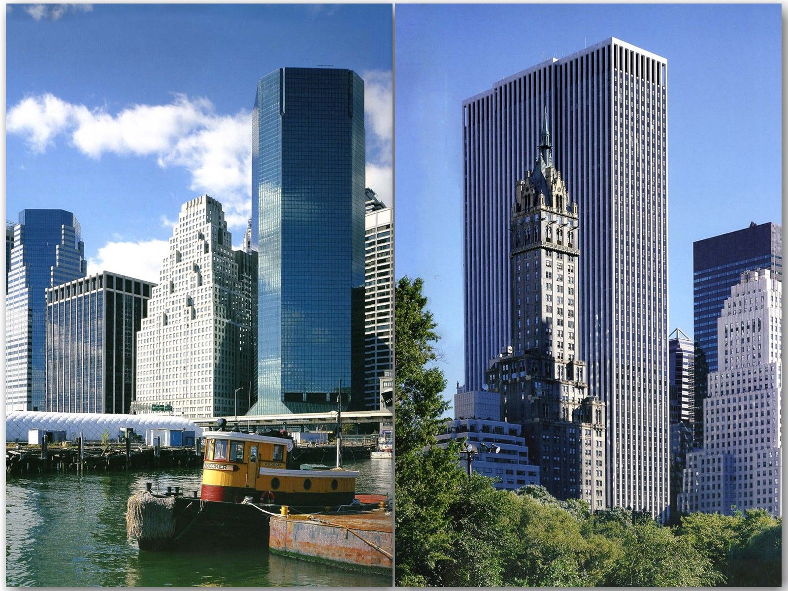 Buildings City Manhattan Skyscrapers Desktop Wallpaper Nr