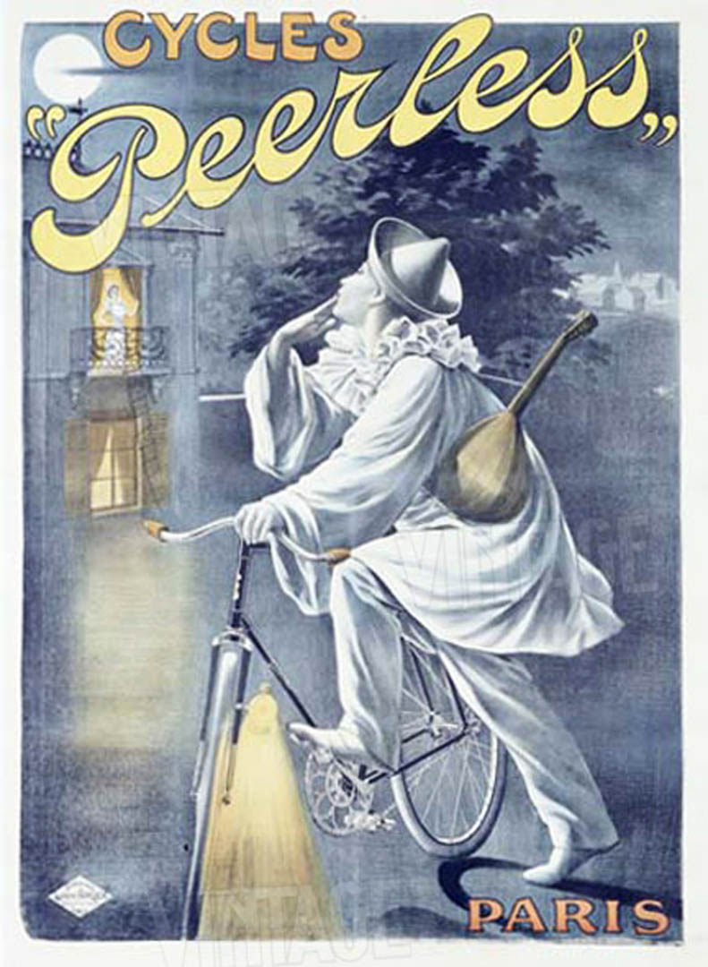 Peerless Cycles Vintage Ad Posters Wallpaper Image