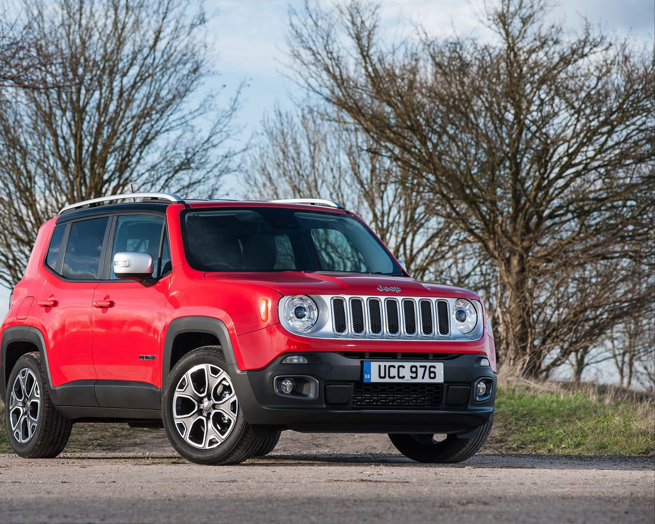 Download wallpaper 1280x1024 jeep renegade limited uk spec red