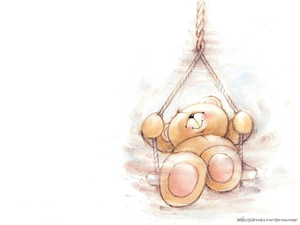 Cartoon Teddy Bear Wallpaper In High Resolution For