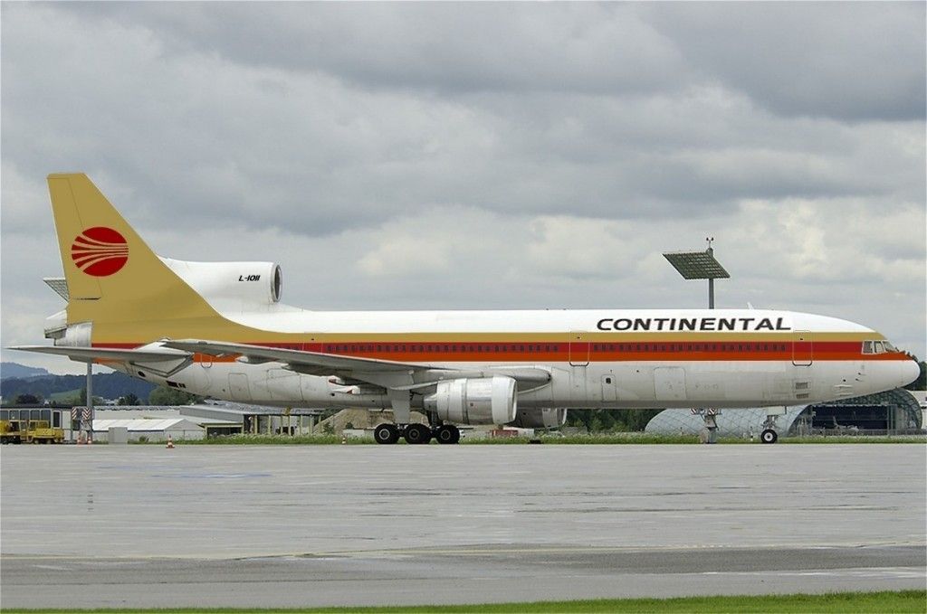 Continental Airlines Lockheed L Tristar Combo Aviation Design