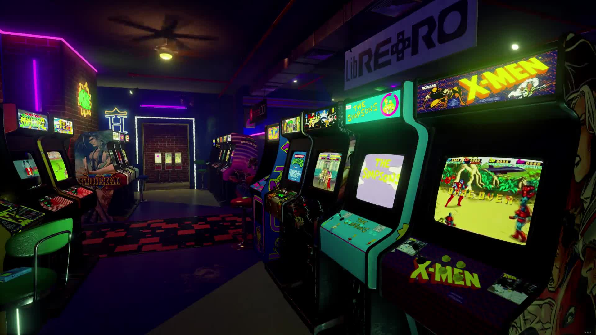 Retro Arcade Room Memories From Childhood Live Desktop