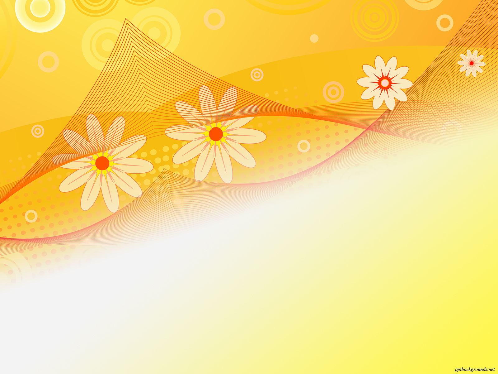 Sunflower Abstract Beauty Background For Powerpoint