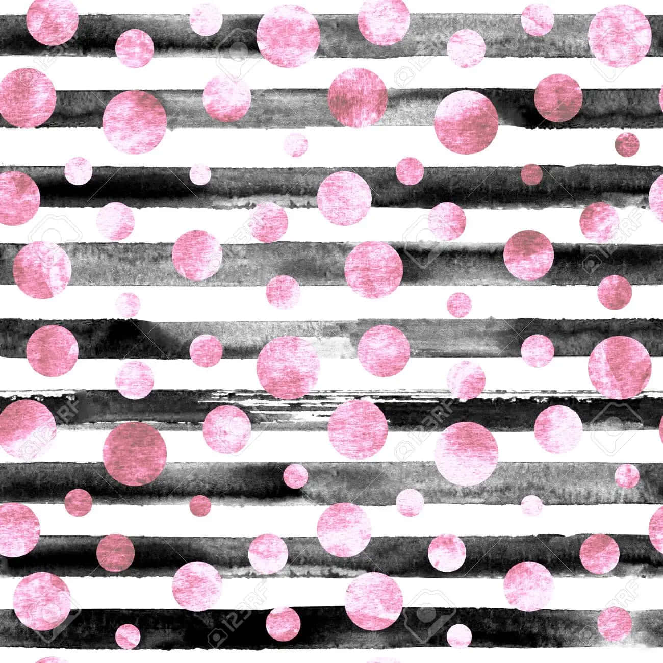 Bold Contrasts Of Pink And Black White Wallpaper