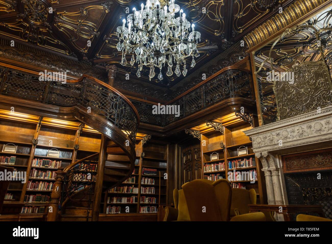 Most beautiful library in Budapest Hungary most beautiful