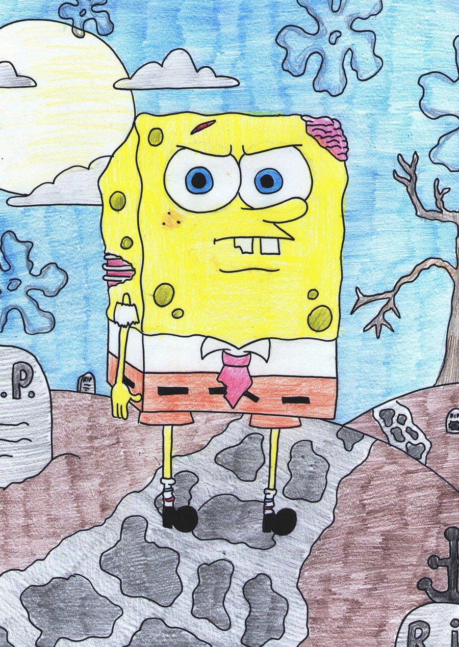 Halloween Spongebob Zombie By Laurenjade15