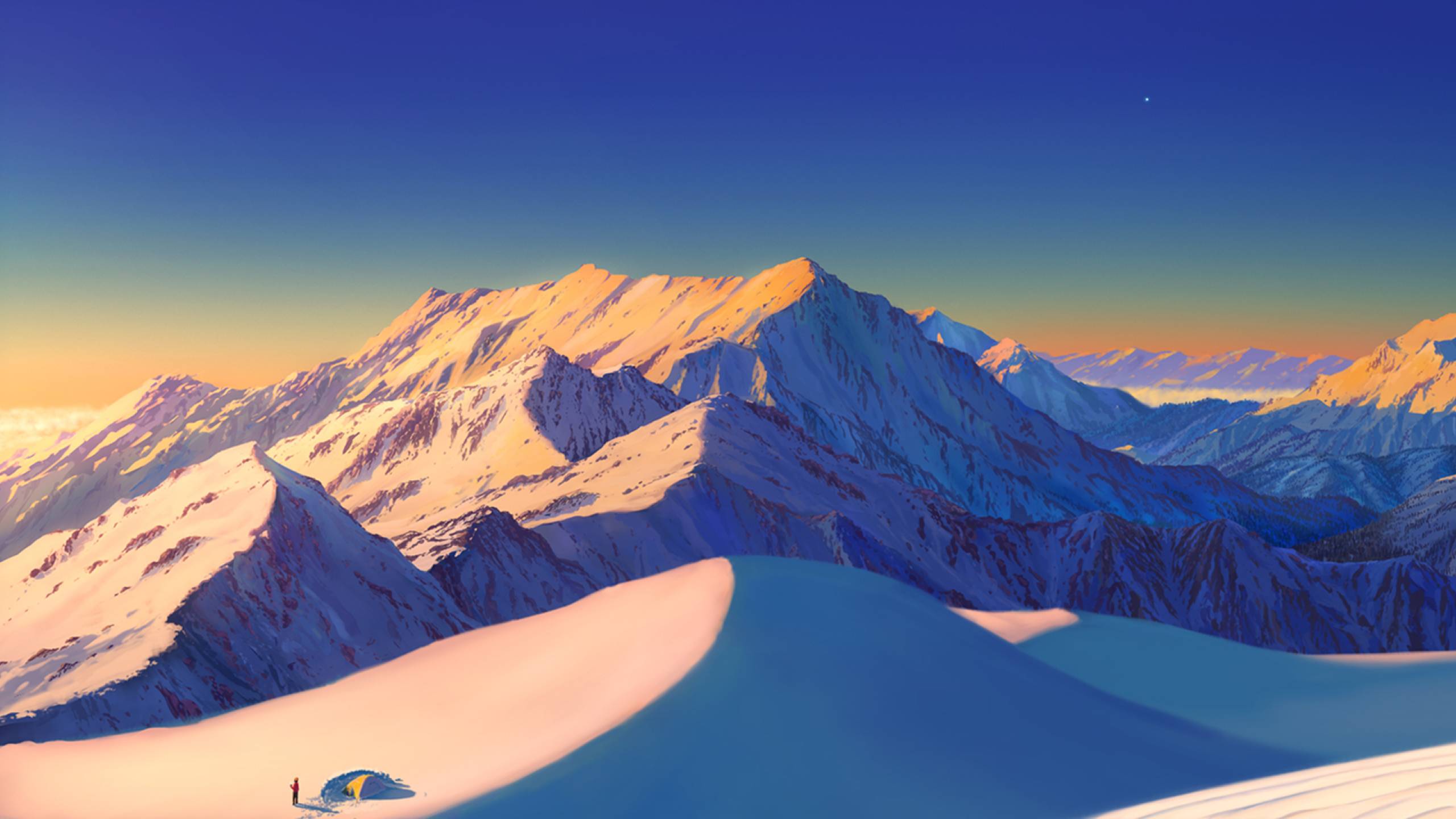 Snowy Mountains 1440p Resolution Wallpaper Hd Nature 4k Image Photo And