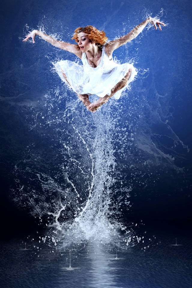 Water Girl iPhone 4 Wallpaper and iPhone 4S Wallpaper