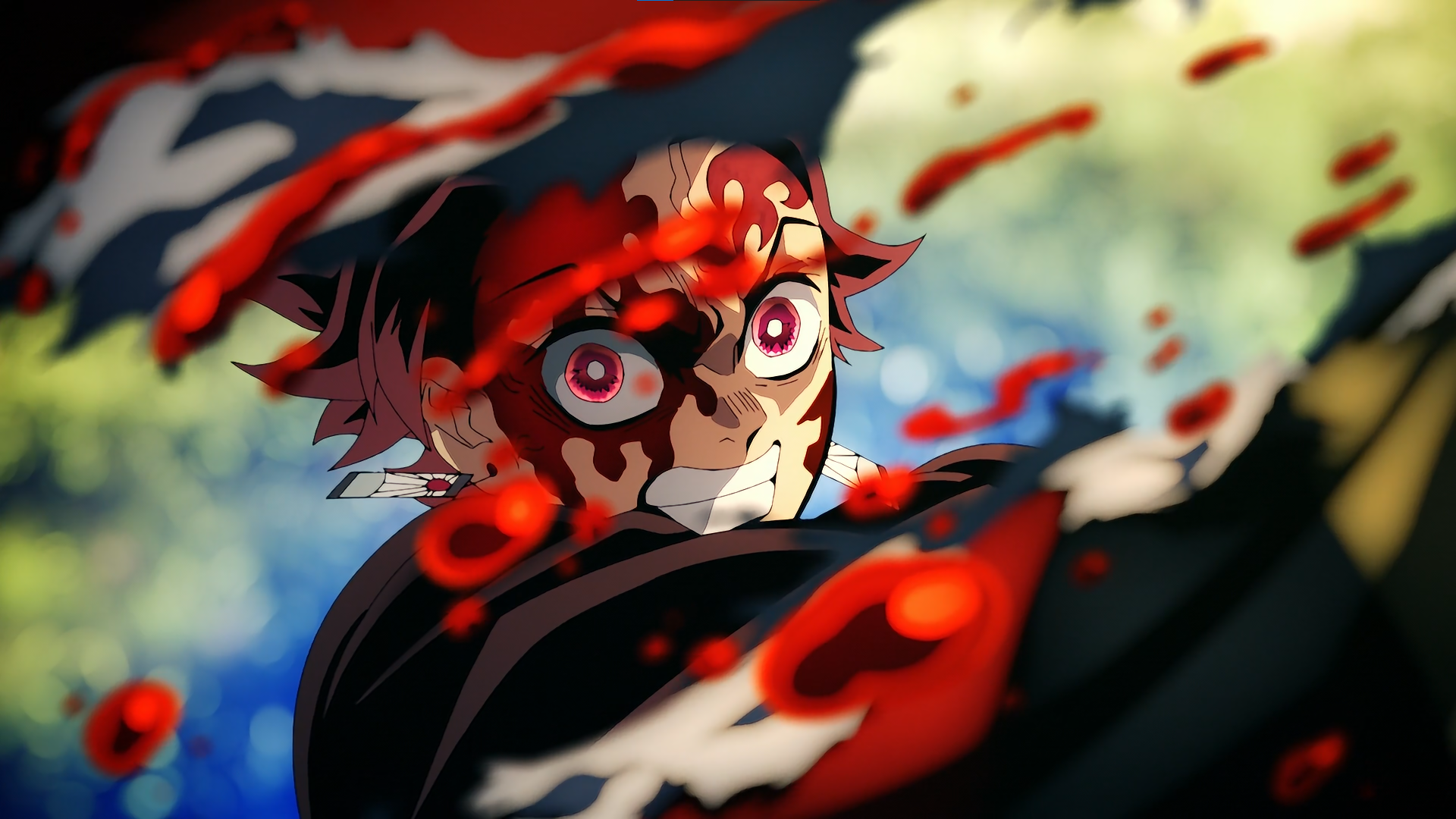 Demon Slayer HD Anime Wallpaper Intense Kimetsu No Yaiba Action Scene