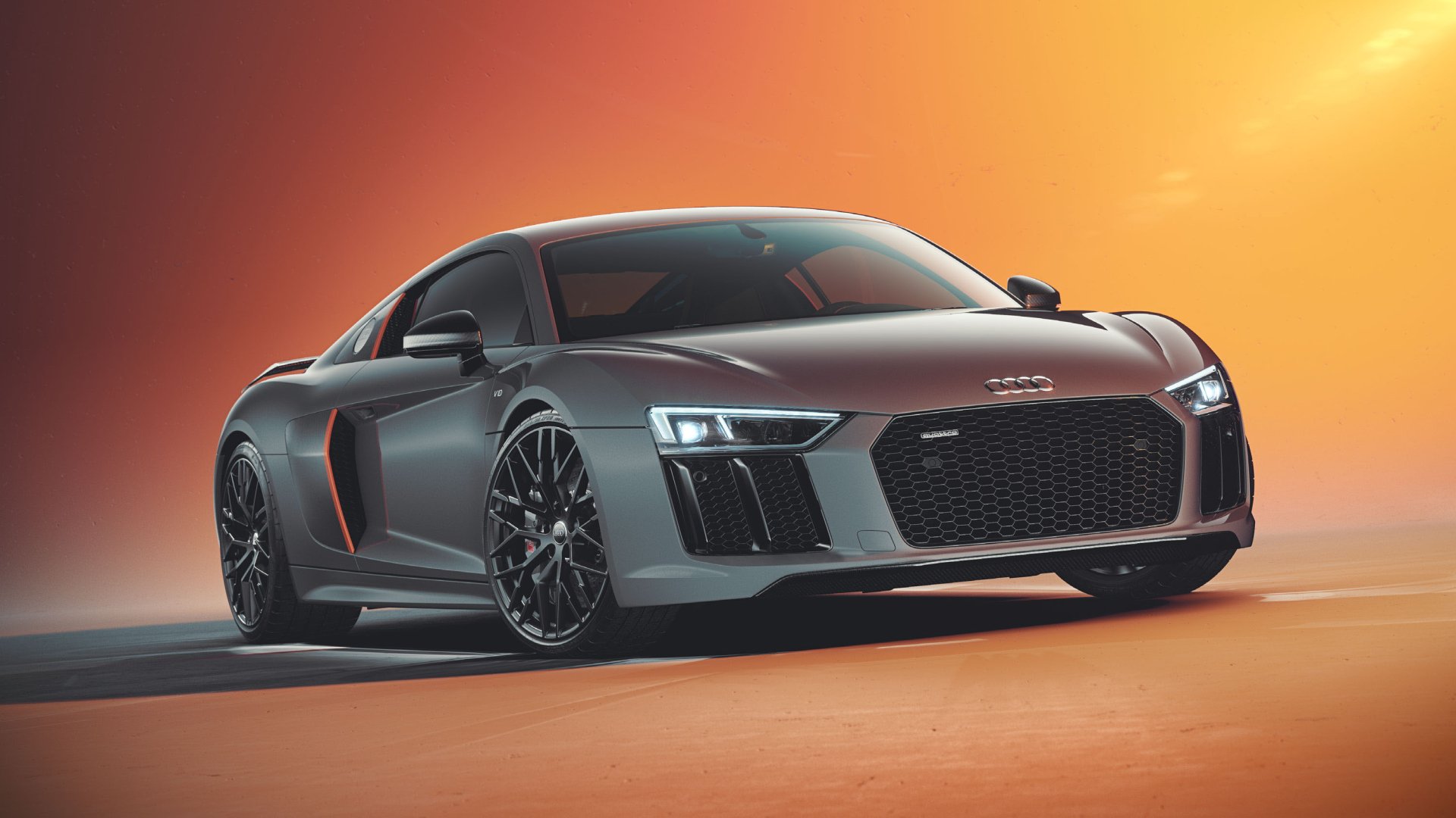 Supercar Silver Car Audi Vehicle R8 HD Wallpaper
