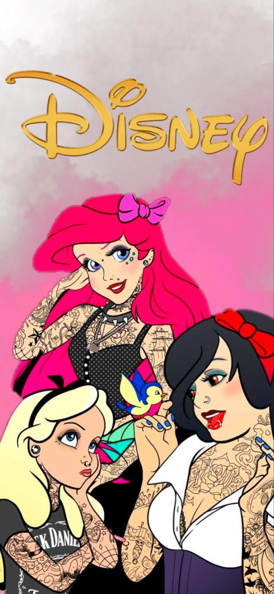 Disney Wallpaper Punk Characters Princess Tattoo