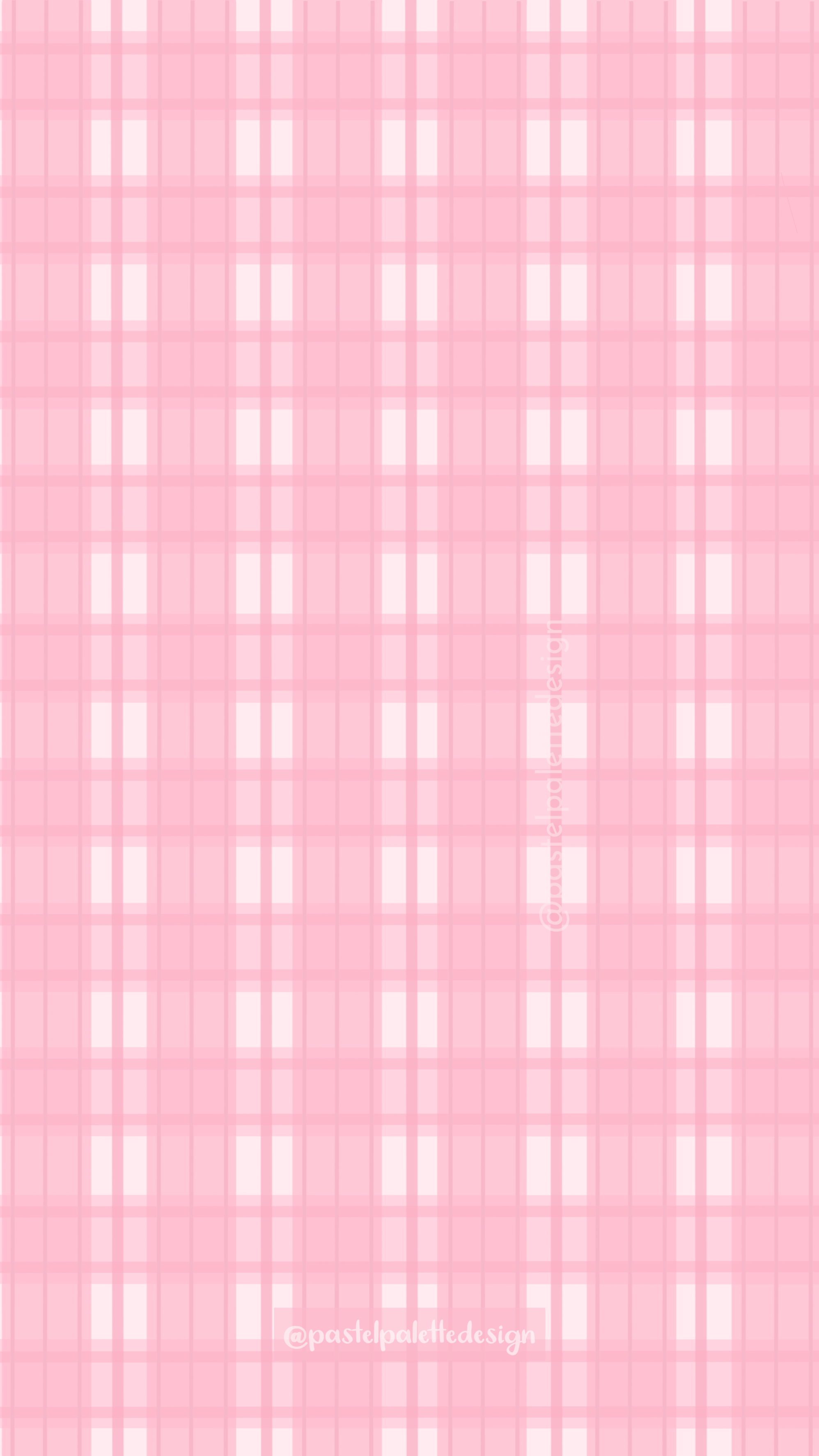 Pink Plaid Wallpaper iPhone Case Cover By Pastel Paletted