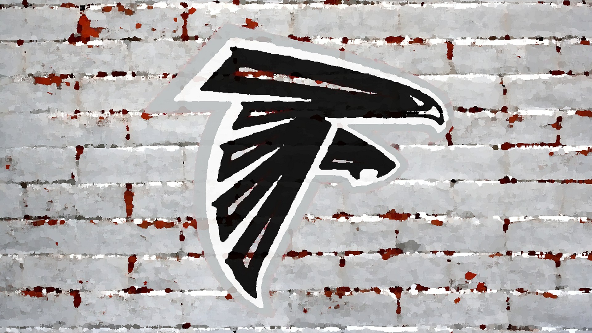 Atlanta Falcons Logo Painted On Jpg