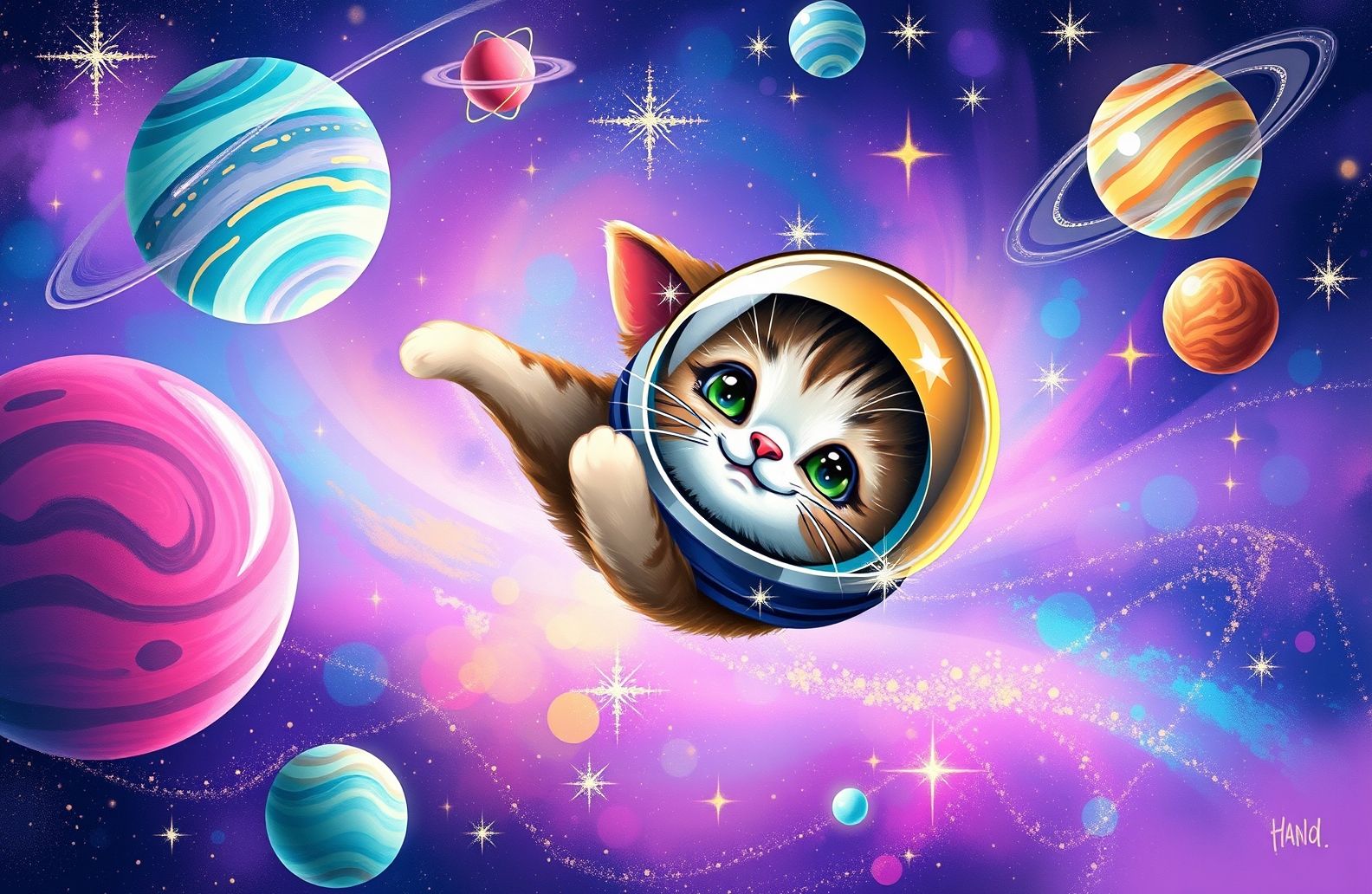 Space Cat Wallpaper
