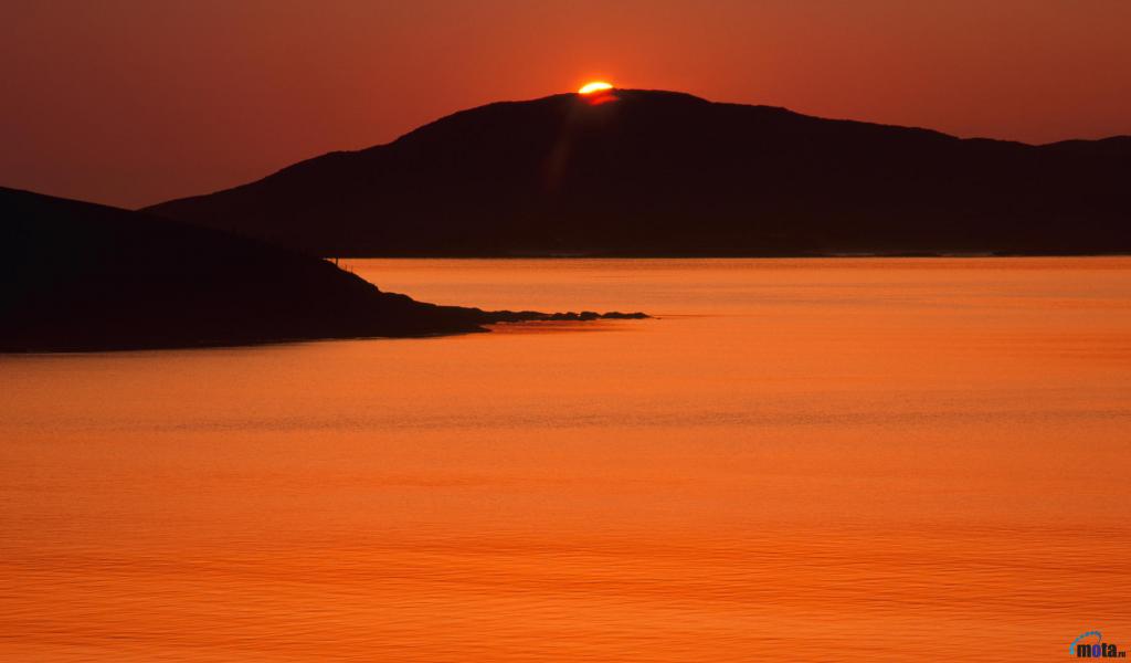 Wallpaper Sunset On Taransay Outer Hebrides Scotland X