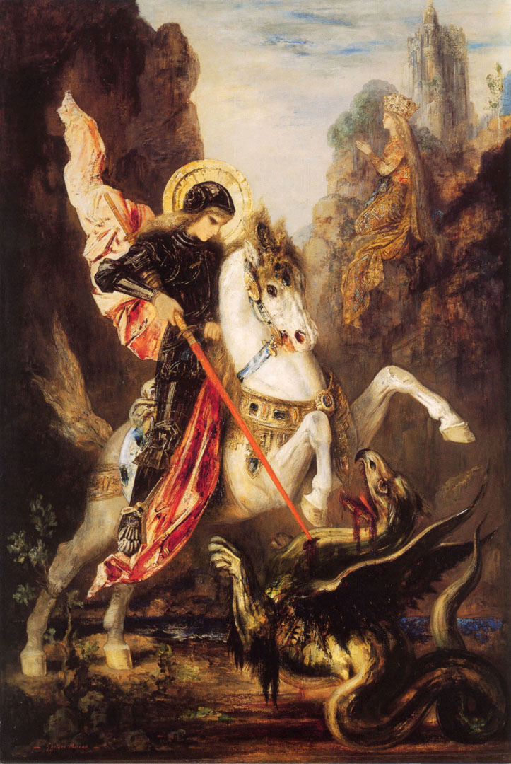 St George   Gustave Moreau Wallpaper Image