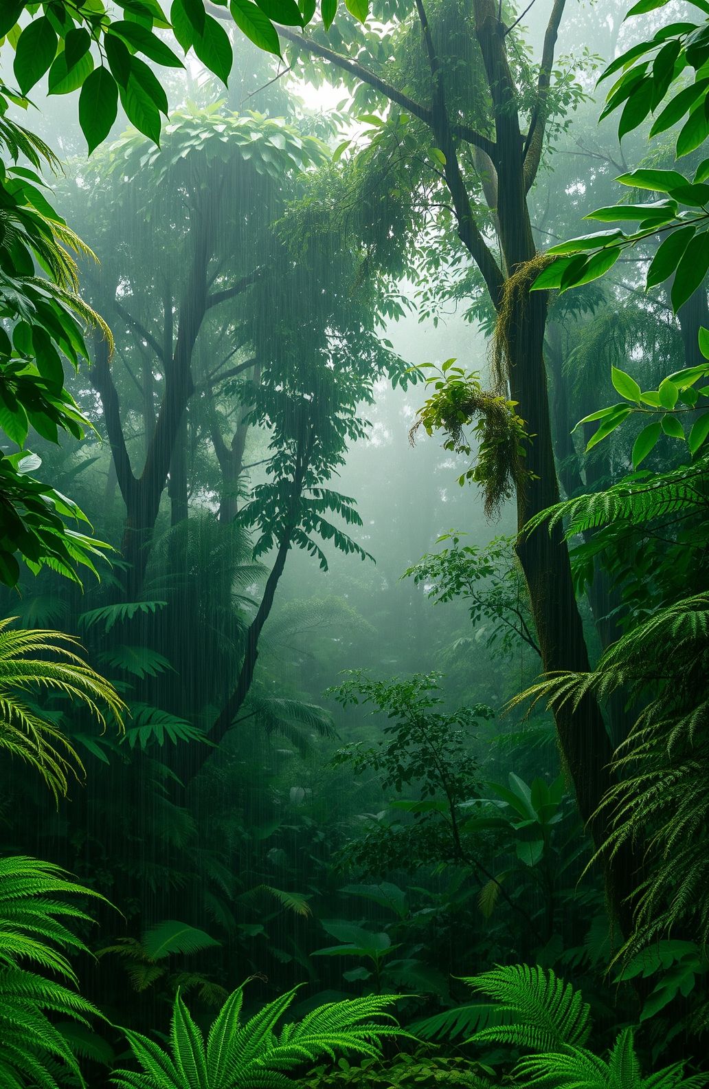Rainy Forest Wallpaper